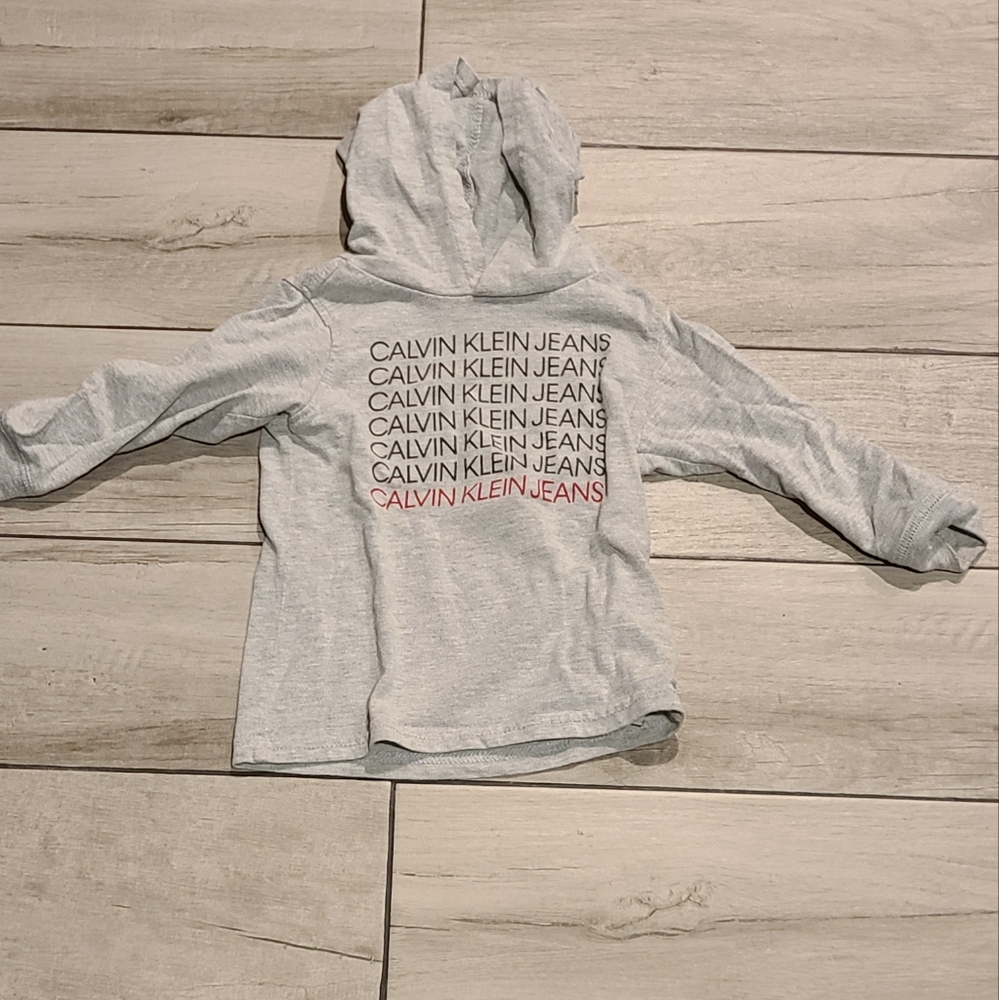 🍁Calvin Klein Logo Print hooded tee🎠